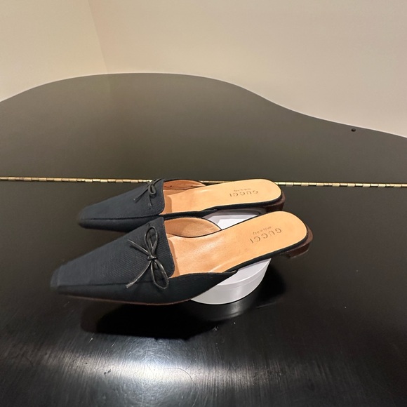 Authentic Vintage Classic Elegant Retro Rare Luxury Gucci Canvas Mules/Shoes - Picture 3 of 17